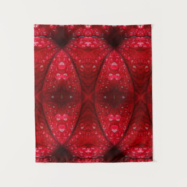 Tapete De Parede Red Petunia Ikat 5 (Frente)
