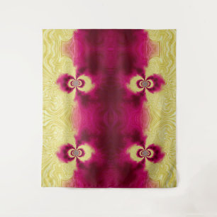 Tapete De Parede redemoinho polar amarelo e roxo