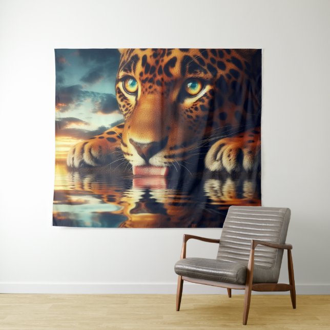 Tapete De Parede Reflexão dos Caçadores (In Situ (Horizontal))