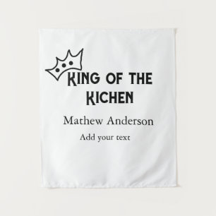 Tapete De Parede Rei da cozinha adiciona nome cozinhar de padaria c