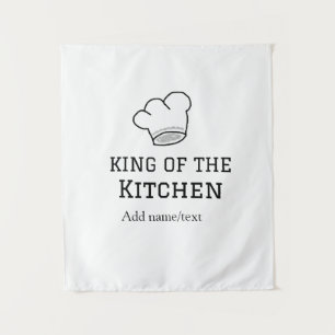 Tapete De Parede Rei do cozinhar do cozinheiro da cozinha adiciona