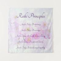 Reiki Principles Pink Blossom design