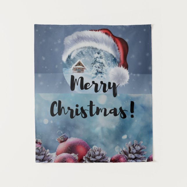 Tapete De Parede Renas de Natal modernas engraçadas e fofas (Frente)