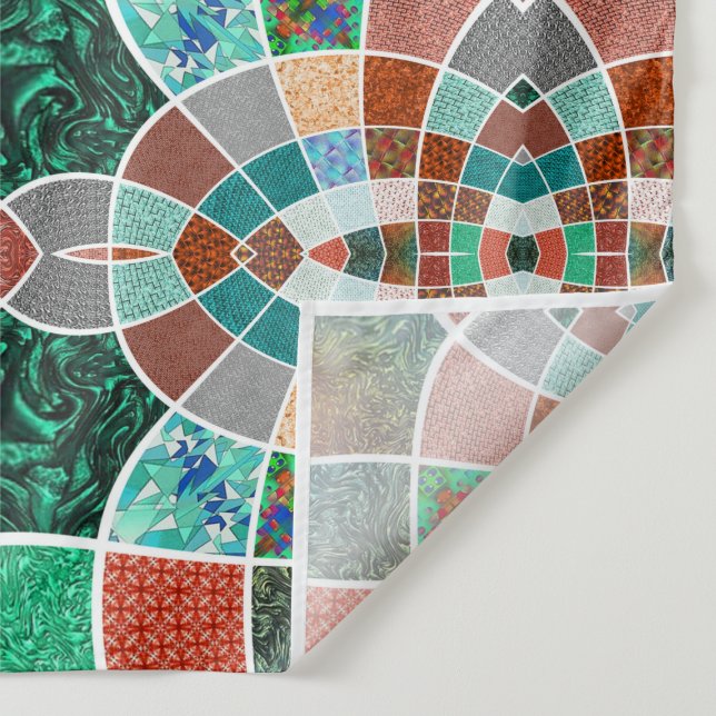 Tapete De Parede Repetição de imagens com efeito fractal ligeiro (Detalhe)