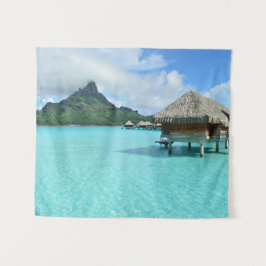 Tapete De Parede Resort na ilha de Bora Bora tropical