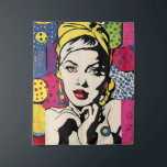 Tapete De Parede Retrato de Arte Pop vibrante Retro-Wall Art<br><div class="desc">Elevem seu espaço com este vibrante retrato de pop, uma incrível mistura de design e talento moderno. Esta tapeçaria de arte de parede gerada por IA é uma adição perfeita a qualquer decoração de casa ou escritório, trazendo cores ousadas e uma composição viva para suas paredes. Ideal para fãs da...</div>