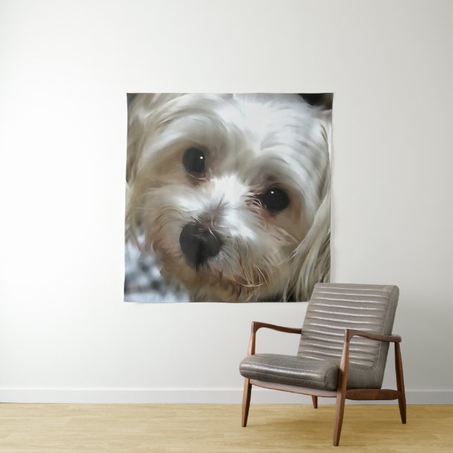 Tapete De Parede Retrato de Cachorro da Rua Branca (In Situ)