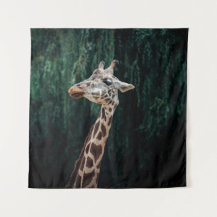 TAPETE DE PAREDE RETRATO DE CUTE GIRAFFE