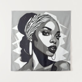 Tapete De Parede Retrato de uma mulher negra