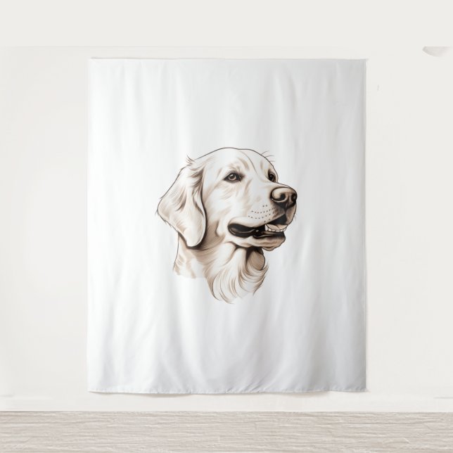 Tapete De Parede Retriever de ouro 2 (Frente)