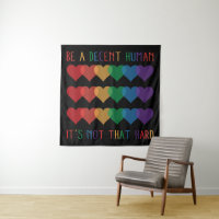 Retro Cardíaco LGBT Ser Um Humano Decente Não É Qu