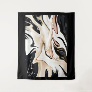 Tapete De Parede Retro elegante abstrato cor fluido digital