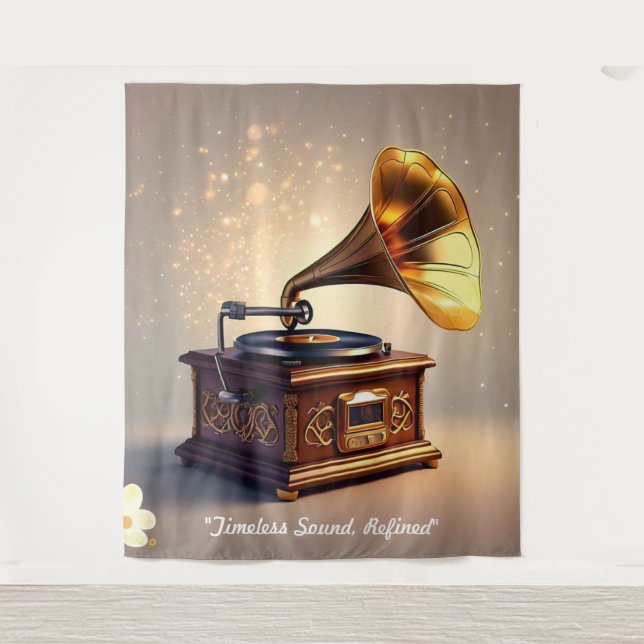 Tapete De Parede "Retro Soundwave Revival" (Frente)