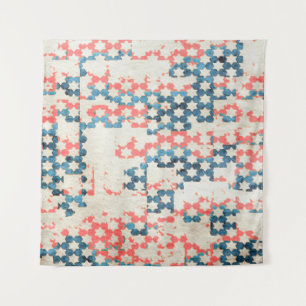 Tapete De Parede retro vintage abstrato patchwork em segundo plano