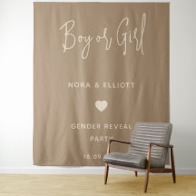 Revelação de Gênero Menino ou Menina Minimalista M