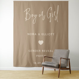 Tapete De Parede Revelação de Gênero Menino ou Menina Minimalista M