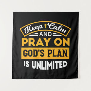 Tapete De Parede Reze e Confie no Plano Ilimitado de Deus baseado n