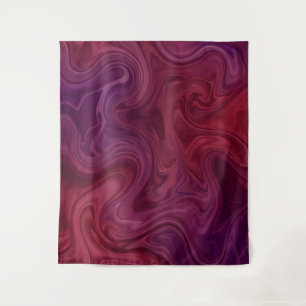 Tapete De Parede Rico Vinho Tinto Roxo Fluxo Orgânico 