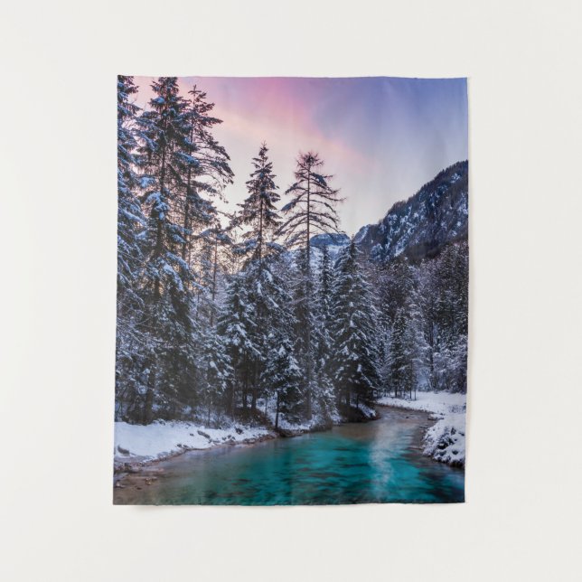 Tapete De Parede Rio Mojstrana, Eslovênia (Frente)