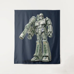 Tapete De Parede Robô Mega Tron de Origami de Dinheiro