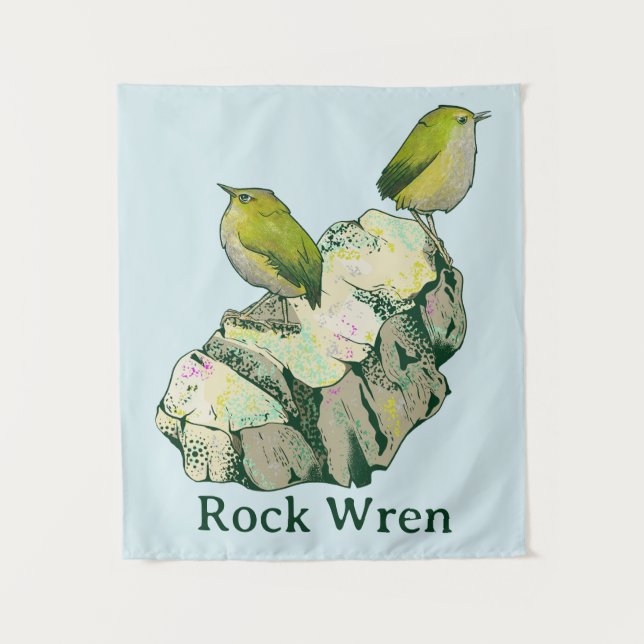 Tapete De Parede Rock Wren Pássaros Nova Zelândia (Frente)