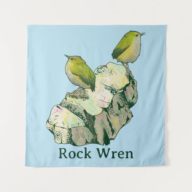 Tapete De Parede Rock Wren Pássaros Nova Zelândia (Frente)