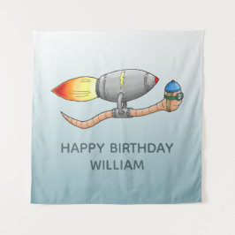 Tapete De Parede Rocket Worm