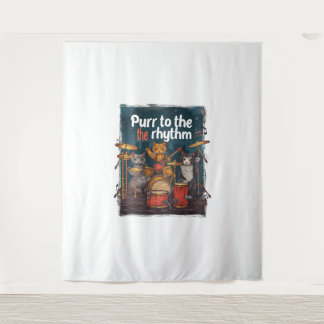 Tapete De Parede Rockin' Cat Banda