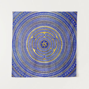 Tapete De Parede Roda de Hecate Ornamento Chave Grego