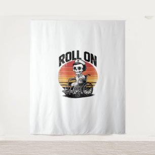 Tapete De Parede Roll On Skeleton Nurse - Dark Humor Healthcare Vib