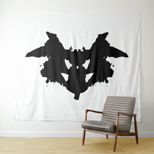 Tapete De Parede Rorschach Inkblot (In Situ (Horizontal))