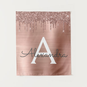 Tapete De Parede Rosa Dourado - Brilho Rosa Bege Glitter Metal Mono