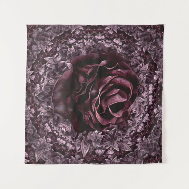 Tapete De Parede Rosa Mandala (Frente)