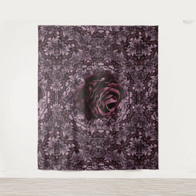 Tapete De Parede Rosa Mandala (Frente)