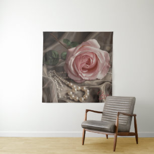 Tapete De Parede Rosa Silken
