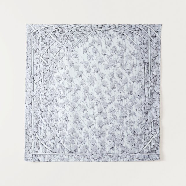 Tapete De Parede Rosas brancas A (Frente)