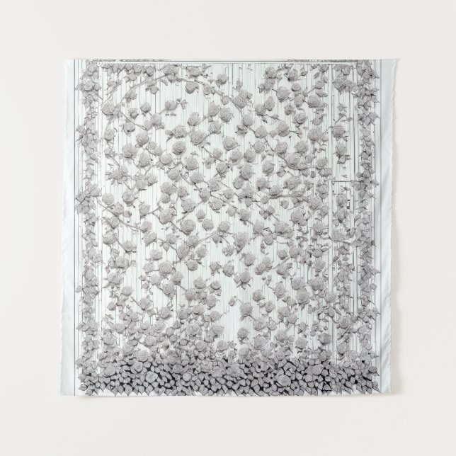 Tapete De Parede Rosas brancas B (Frente)