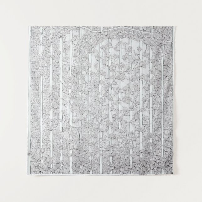 Tapete De Parede Rosas brancas E (Frente)