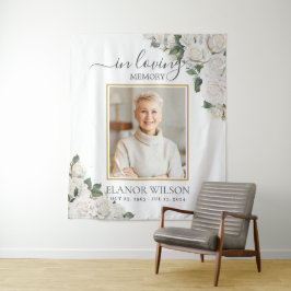 Tapete De Parede Rosas Brancas Florais Em Foto De Memória Amorosa