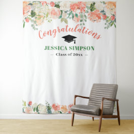 Tapete De Parede Rosas cor-de-rosa  Graduação Floral Fundo de Foto