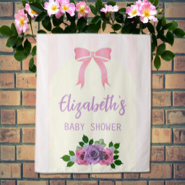 Tapete De Parede Rosas de jardim Chá de fraldas rosa