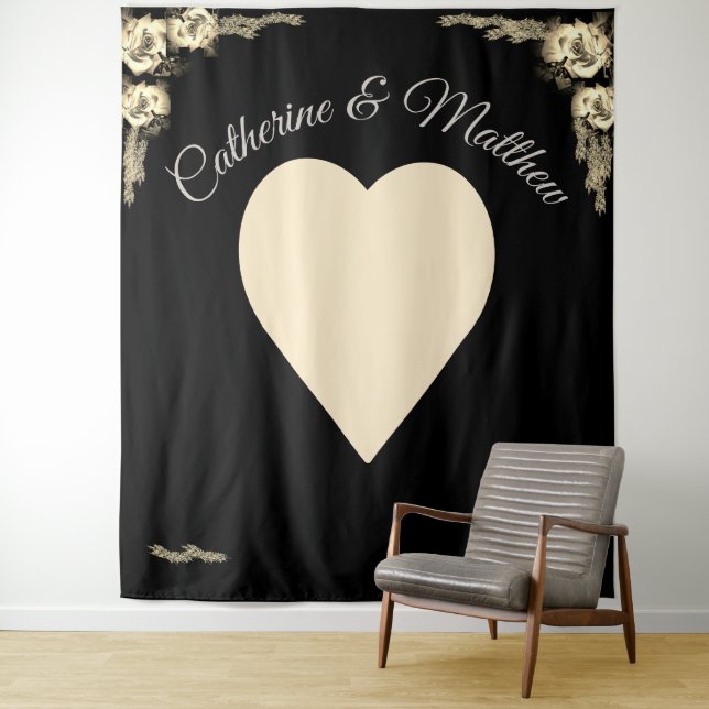 Tapete De Parede Rosas Elegantes Sepia e Preto (In Situ)