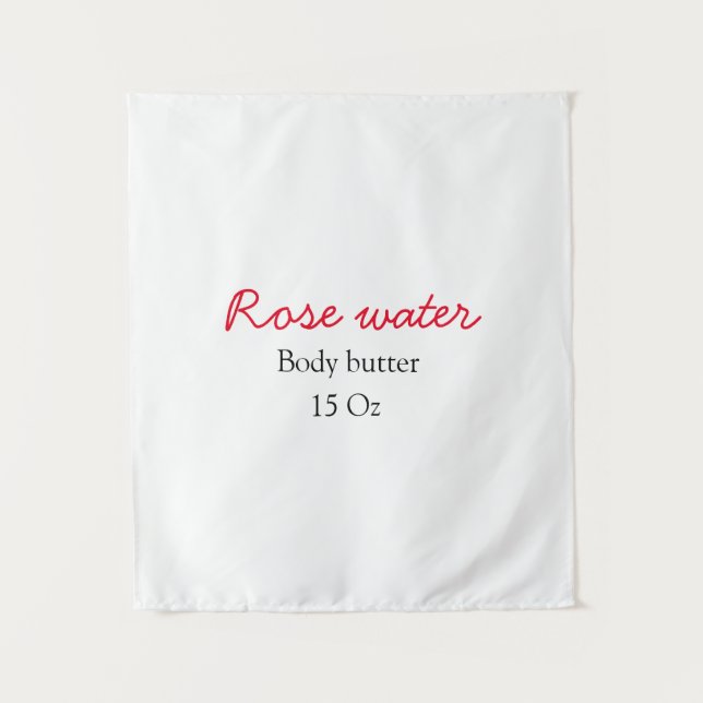Tapete De Parede Rose body butter add your text name custom weight  (Frente)
