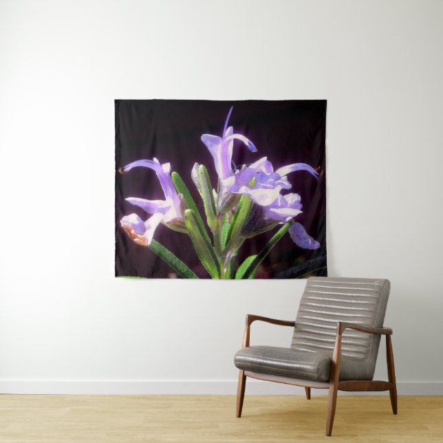 Tapete De Parede Rosemary Flowers (In Situ (Horizontal))