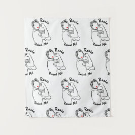 Tapete De Parede Rosie Raised Decade - Impressão de tela