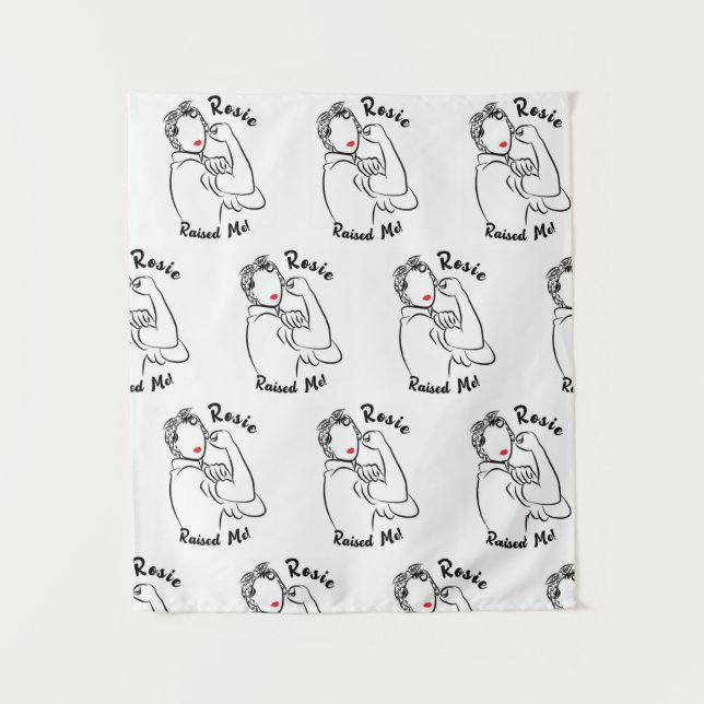 Tapete De Parede Rosie Raised Decade - Impressão de tela (Frente)