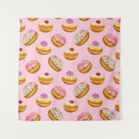 Rosquinhas Coloridas: Aquarela Desenhada À Mão