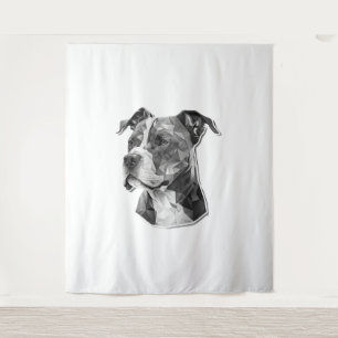 Tapete De Parede Rosto de cão Pitbull