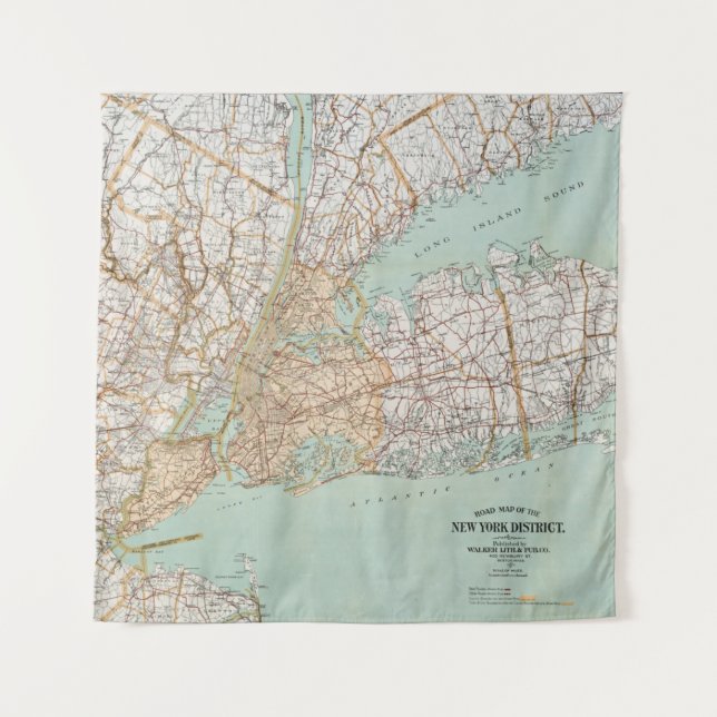 Tapete De Parede Roteiro Da Vintage Da Galeria Do Distrito De Nova  (Frente)