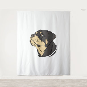 Tapete De Parede Rottweiler Dog Art